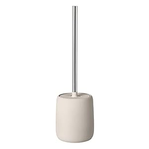 blomus Toilet Brush, Ceramic, Plastic, Silicone, Moonbeam, H 39 cm, Ø 11 cm