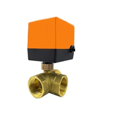 Vanne à bille motorisée DN32 AC220V à 3 voies en laiton pour régulation d'eau - 2