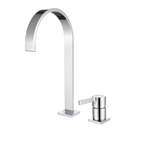 Grifo de lavabo oro pulido con acabado de lujo para baños exclusivos de diseño