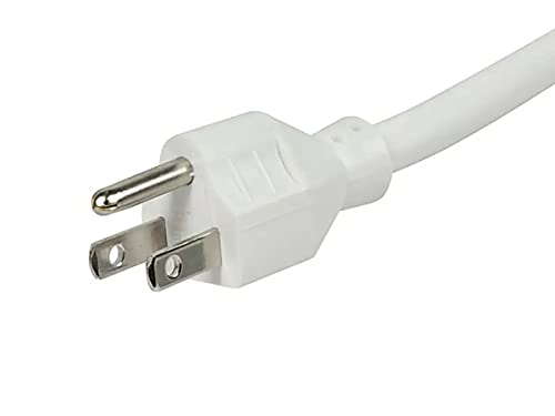 Monoprice Power & Surge - 6 Outlet Slim Surge Protector Power Strip With Coaxial Line Protection - 4 Feet - White | Cord Ul Rated 1,080 Joules With Protected Light Indicator #TOP4