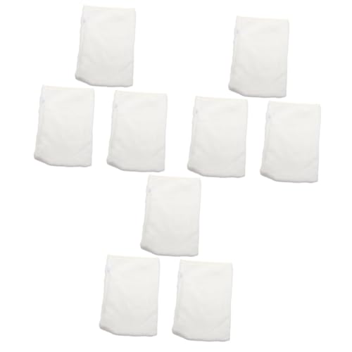 9 Démaquillants en Fibres pour Nettoyage du Visage Blancs