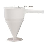 Distributeur de pâte à crêpes - 1200ml Entonnoir avec Support pour Moules à Muffins | Pour Cupcakes, Gâteaux et Biscuits - pour la Cuisine, Petit-Déjeuner, Dessert, Cookies, Muffins, Pâtisserie Maison