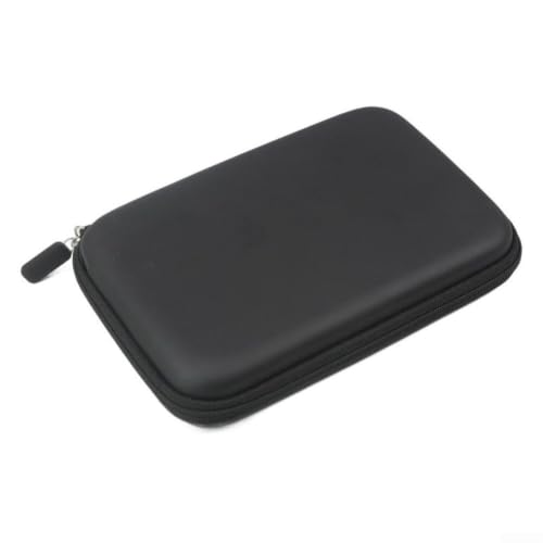 Funda de navegación GPS EVA de 7 pulgadas, cubierta protectora rígida impermeable a prueba de golpes con bolsillo de malla y hebilla de mano para tabletas de 7 pulgadas y dispositivos GPS