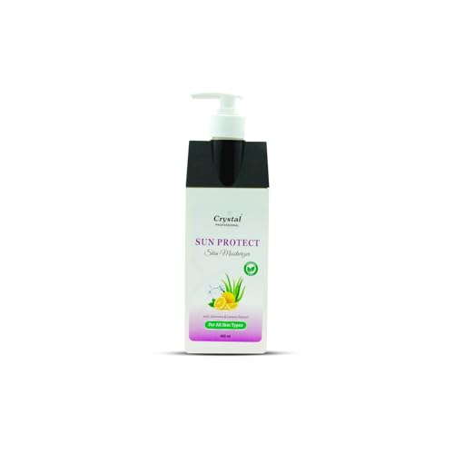 Image of Professional Aloe Vera and Lemon Extract Sun Protect Moisturizer | Hydrating, Refreshing & Lightweight Daily Skin Care Women & Girls | Suitable For All Skin Types (400ml)