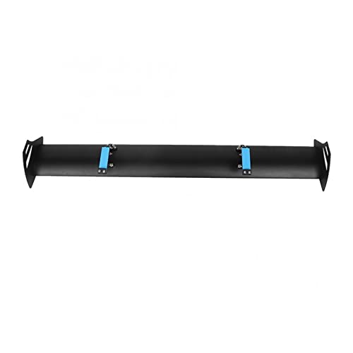 Spoiler de course d'aile de coffre noir mat en alliage d'aluminium léger universel pour voiture