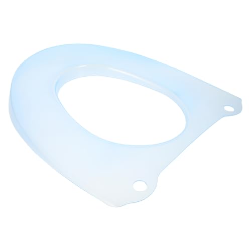 Lurrose Cojín Asiento Inodoro Azul Funda Reutilizable y Lavable Tapadera Plástica Cómoda para Baño y Viajes Uso Personal Adultos