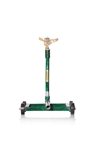 Image of Fieldstar Impulse Brass Heavy Sprinkler with 4 Wheel Stand.