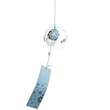 MinniLove 風鈴 ガラスの風鈴 夏涼しげなぶら下げ飾り 夏の風物詩 窓飾り 屋根飾り ウィンドチャイム 装飾 室内外兼用 祝福 幸運 縁結び (ヨット)