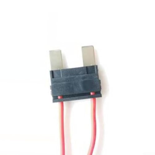 Pumixiy Caja de fusibles Acc para automóvil con cable de extensión de calibre de alambre de 16 AWG, corriente máxima de 20 A, 32 V, soporte de fusibles de cartucho de bajo voltaje para electrónica