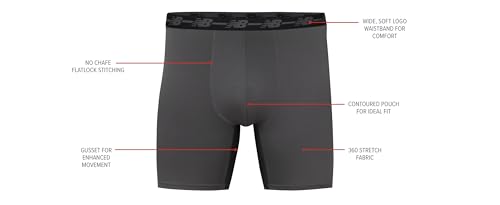 New Balance Men's Nb3017-4 Boxer Briefs