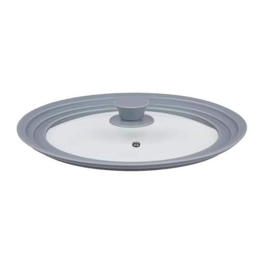 alpina Universeel Glazen Deksel - Pannendeksel met Siliconen Rand - Anti Spatdeksel voor Pannen - Glazen Deksel 24cm/26cm/28cm