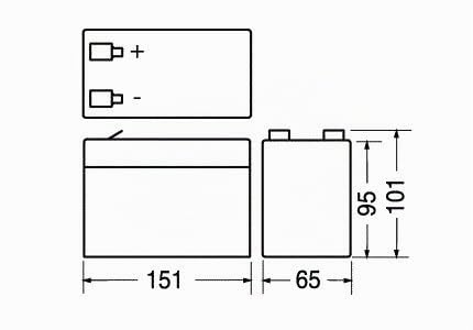BATTERIA ERMETICA AL PIOMBO 12 V 9 AH RICARICABILE, UPS, 150 X 66 X 95