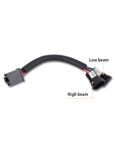 Image of BICYACO H4 to H9 /H11 Wire Harness Adapter Compatible with Motorcycle 2014 2015 2016 2017 2018 Street Glide Special Road King /Road King Special,H4 Splitter Harness for Dual Beam Headlights