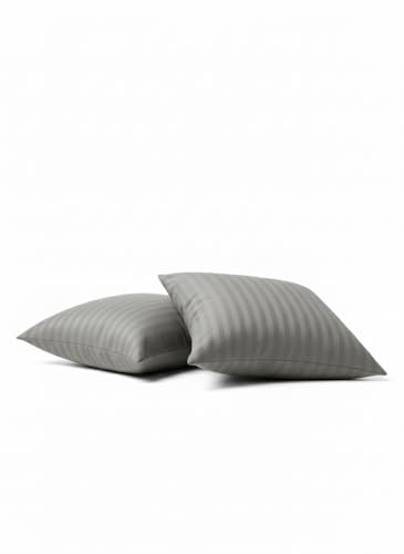 Image of Grey Cushion for Sofa & Chair | Pack of 2 Soft Decorative Seat Cushions | Comfortable Home Furnishing Cushion for Living Room, Bedroom & Office | 16 x 16 Inch (Grey, 2)