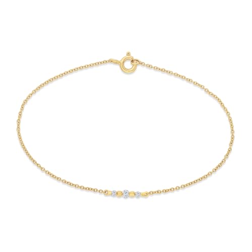 Image of PNG Jewellers Crafty Diamond & Gold Flexible Bracelet For Women