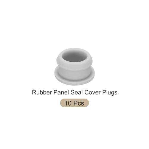 Image of Snap in Locking Hole Plugs Rubber Panel Seal Cover Drilled Silicone Caps, [for Kitchen Rubber, Waterproof Sealing Plugs] - 20mm /0.79in /Gray /10Pcs