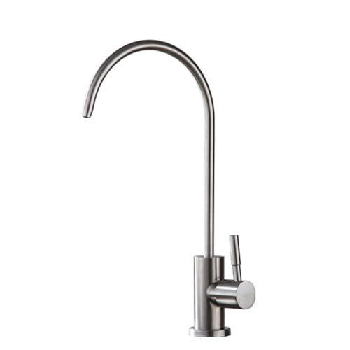 Filtro de grifo de cisne cepillado de acero inoxidable para agua limpia 1