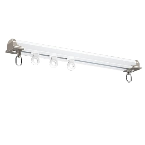 Rails à rideaux de plafond robustes avec support mural pour pose facile