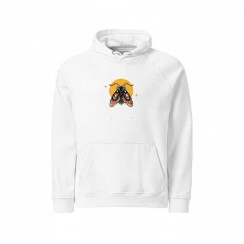 Sweat raglan écologique papillon pull coton bio recyclé confortable - 4