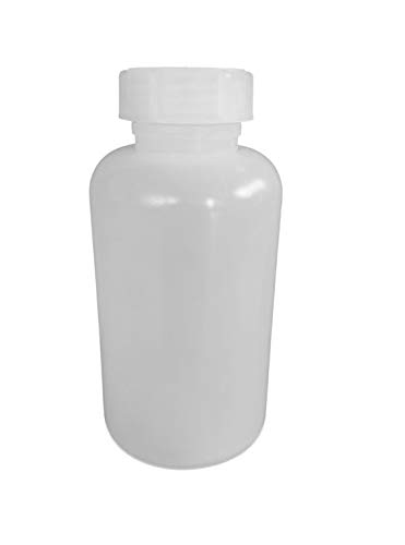 5x 2500 ml Weithals-Flaschen mit blauem Deckel, naturfarben, vierkant, 29,95