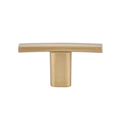 Image of Ravinte 30 Pack Cabinet Handles Champagne Bronze Cabinet Pulls Kitchen Cabinet Handles,Curved Drawer Pulls in 1-3 /4 Inch Length with Single Hole Arch Kitchen Cabinet Hardware