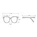 oriopxic Spring Hinge Nearsighted Glasses Womens -6.00 Cat Eye Myopia Distance Glasses