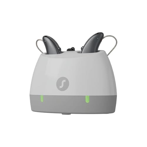 Pure Desktop Charger for Hearing Aids | Charging Station for Pure Charge-and-Go Models | Compatible with TruHearing 6 & 7 in-Ear Hearing Aids | Home Charging Dock