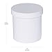 EZY DOSE Ointment Jar and Container, Screw on Cap, Leak-Proof Container for Creams and Balms, Durable Design, Ideal for DIY Skincare and Herbal Remedies, 16 oz Capacity, White (Pack of 12)