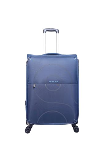Image of American Tourister Kamiliant 70 Cms Medium Check-in Polyester Soft Sided 4 Wheels 360 Degree Rotation Luggage /Speed Wheel Suitcase /Trolley Bag (Grey), Trolley Bags for Travel (Grey)