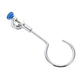 Veemoon Laboratory Open Ring Clamp 80mm Thumb Screw Retort Stand Flask Holder Ring for Beakers and Separatory Funnel Industrial Lab Apparatus