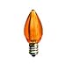C7 Orange LED Bulb - Smooth Lens Orange Transparent C7 Replacement Bulb