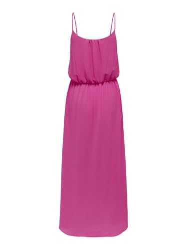 ONLY Damen Onlwinner S/L Maxi Dress Noos Ptm, Fuchsia Purple, 44