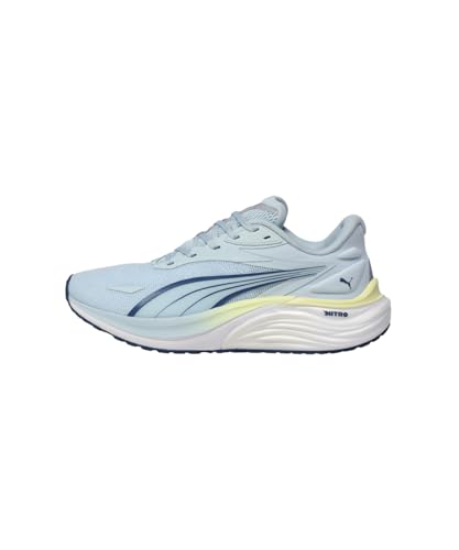 PUMA Women's Electrify Nitro 4 WN Road Running Shoe, SEA Glass-Dark Indigo-Gray Echo, 7 UK