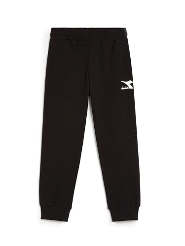 Diadora JU.Cuff Pants Rainbow : jogging noir confortable pour enfant
