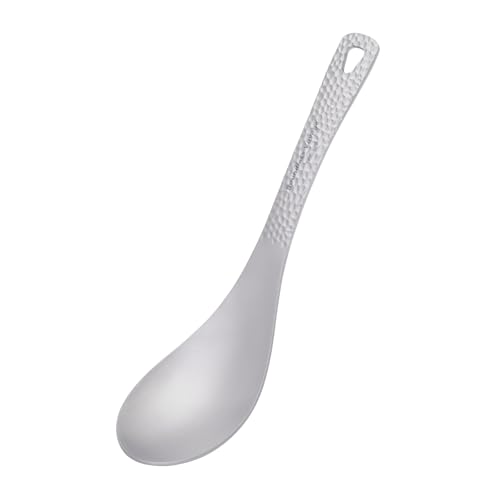 iBasingo Titanium Spoon with Big Bowl Ultralight Camping Hiking Cutlery Outdoor Kitchen Metal Durable Utility Tableware (15.5cm Ti1028T) iBasingo Titanium Spoon with Big Bowl Ultralight Camping Hiking Cutlery Outdoor Kitchen Metal Durable Utility Tableware (15.5cm Ti1028T)