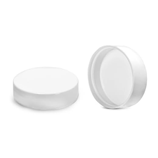 White Smooth Plastic Caps Pack