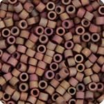 Miyuki Delica 11/0 - Dusky Grey Green Clay AB Matte Gold Metallic Luster DB1061 - 250gms Bag of Japanese Glass Beads Bulk Bag of Japanese Glass Beads
