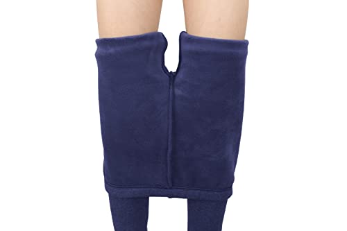 IRELIA 2 Pack Girls 100% Cotton Fleece lined Warm Leggings For Winter BN S - image 4
