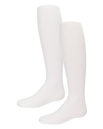 MeMoi Girls' 2 Pair Pack Nylon Heart Tights