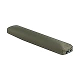 Hugger Mugger Pranayama Yoga Bolster - Olive - Very Firm, Use Under Length of Spine for Deeper Breathing or Under Ankles, Handmade in The USA