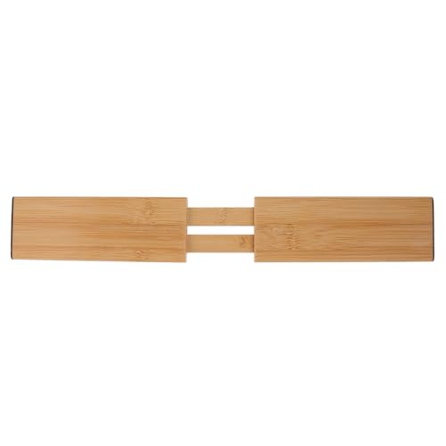 Separador de cajones de bambú premium, divisor retráctil y versátil de cocina 2