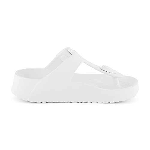 Cushionaire Ella-K Eva Slide Sandal With +Comfort, White 13 #TOP3
