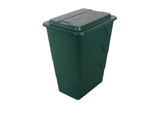TrendLine Regentonne eckig Deckel Hahn 280L grün Regenwassertonne Wassertank