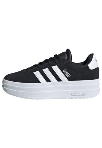 adidas VL Court Bold Shoes JUNIOR Schuhe, Core Black/Cloud White/Cloud White, 39 1/3 EU