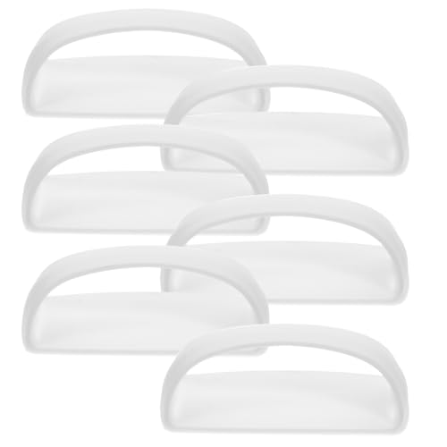 Beaupretty 6個 粘着式スライドドア用ハンドル パンチレス設置でキッチンキャビネット 引き戸に 滑り止め設計で開閉簡単 耐久性高く多用途対応