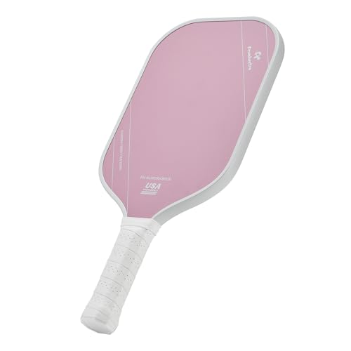 FH-500 T700 Pickleball Racket, 14MM Thick Two-Handed Offensive Pickleball Racket, Speed and Control (Pink)