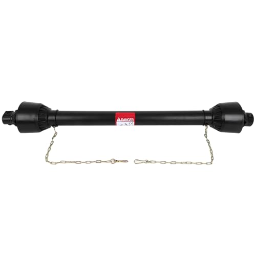 ECCPP PTO Shaft, 43"-71" PTO Shaft Fit for Bush Hog,Finish Mower,Tractor 1-3/8" PTO Drive Shaft 6 Splines End Round End PTO Driveline Shaft,Series 4 PTO Shaft with Slip Clutch (Black)