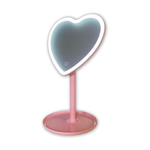 MYKALA Rechargeable LED Heart Mirror Cover