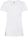 Fruit of the Loom T-Shirt, women's, Bianco, M
