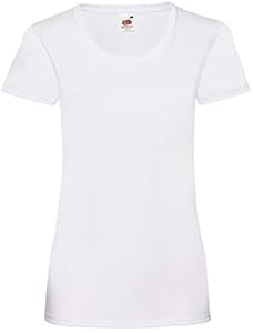 Fruit of the Loom - Lady-Fit Valueweight T - Modell 2013 L, White